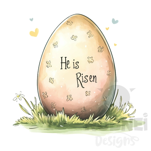 Huevo de Pascua rosa